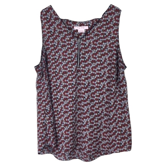 4/$45 IN EVERY STORY Black Colorful Floral Sleeveless Tank Top Curvy Plus 2X - Picture 1 of 5